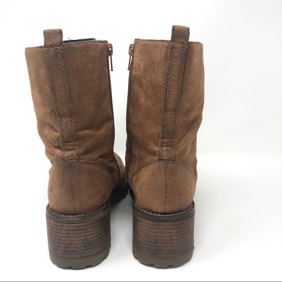 Dr. Scholl’s Ranger Combat Boots Faux Suede Sz 7.5 - Picture 5 of 8